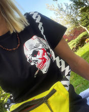 Load image into Gallery viewer, Smoking Skull T-shirt, Biker T-shirt