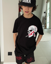 Load image into Gallery viewer, Smoking Skull T-shirt, Biker T-shirt