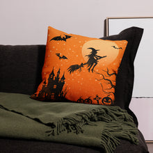 Load image into Gallery viewer, Halloween Witch Premium Pillow Case, New!