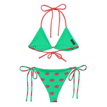 Load image into Gallery viewer, All-over print recycled string bikini