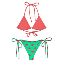 Load image into Gallery viewer, All-over print recycled string bikini