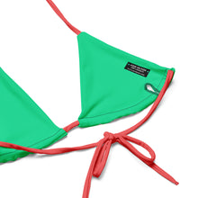 Load image into Gallery viewer, All-over print recycled string bikini