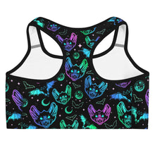 Load image into Gallery viewer, Halloween Bats Sports Bra