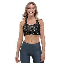 Load image into Gallery viewer, Zodiac Sports Bra B&W