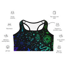 Load image into Gallery viewer, Zodiac Sports Bra Rainbow