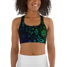 Load image into Gallery viewer, Zodiac Sports Bra Rainbow