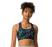 Load image into Gallery viewer, Halloween Bats Sports Bra