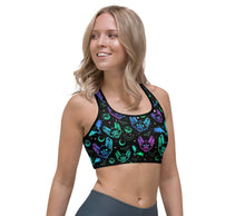 Load image into Gallery viewer, Halloween Bats Sports Bra