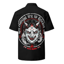 Load image into Gallery viewer, Hey Exorcist ! Button shirt, front and back print