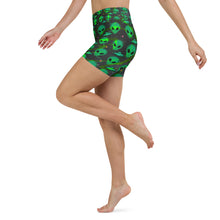 Load image into Gallery viewer, Alien head - UFO Yoga Shorts
