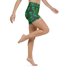 Load image into Gallery viewer, Alien head - UFO Yoga Shorts