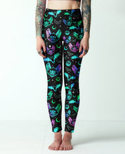 Load image into Gallery viewer, Vampire Bat Leggings, High Waisted Leggings