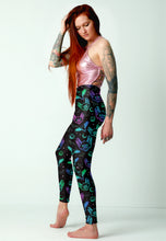 Load image into Gallery viewer, Vampire Bat Leggings, High Waisted Leggings