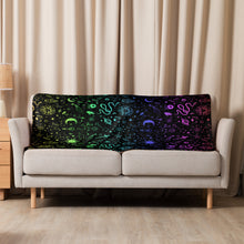 Load image into Gallery viewer, Witchy Blanket ! Rainbow Halloween Blanket ! 3 Sizes, Witchy Sherpa Blanket