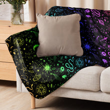 Load image into Gallery viewer, Witchy Blanket ! Rainbow Halloween Blanket ! 3 Sizes, Witchy Sherpa Blanket