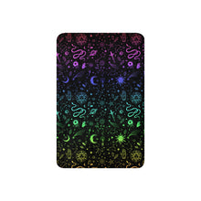 Load image into Gallery viewer, Witchy Blanket ! Rainbow Halloween Blanket ! 3 Sizes, Witchy Sherpa Blanket