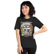 Load image into Gallery viewer, Gemini Tshirt Black, Psychopath of the Zodiac