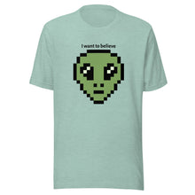Load image into Gallery viewer, I want to believe! Alien Head Unisex t-shirt