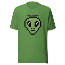 Load image into Gallery viewer, I want to believe! Alien Head Unisex t-shirt