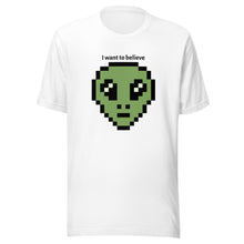 Load image into Gallery viewer, I want to believe! Alien Head Unisex t-shirt