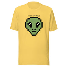 Load image into Gallery viewer, I want to believe! Alien Head Unisex t-shirt