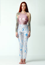 Load image into Gallery viewer, Yoga High Waisted Leggings Blue&White