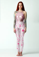 Load image into Gallery viewer, Yoga High Waisted Leggings Pink & White