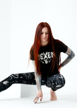 Load image into Gallery viewer, Witch Leggings Black & White Pattern