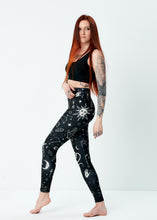 Load image into Gallery viewer, Witch Leggings Black & White Pattern