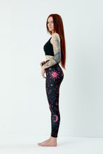 Load image into Gallery viewer, Witch Leggings Black & Pink Pattern