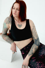 Load image into Gallery viewer, Witch Leggings Black & Pink Pattern