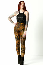 Load image into Gallery viewer, Gold Holographic Leggings, Festival Clothing