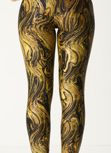 Load image into Gallery viewer, Gold Holographic Leggings, Festival Clothing