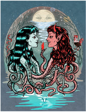Load image into Gallery viewer, Witches from R'lyeh, Lovecraft Ladies 11.4"x16.5"