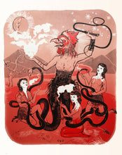 Load image into Gallery viewer, Abraxas, Gnostic God, Screenprint 19.5"x22.4",  1 Left!