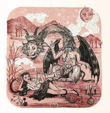 Load image into Gallery viewer, Baphometh, Beauty and the Beast, Screenprint 20"x26"