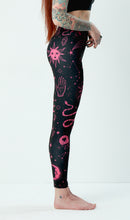 Load image into Gallery viewer, Witch Leggings Black & Pink Pattern