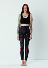 Load image into Gallery viewer, Witch Leggings Black & Pink Pattern