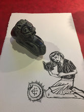 Load image into Gallery viewer, Magical Lion Statue, Anatolian Art Hand Carved Lion figurine