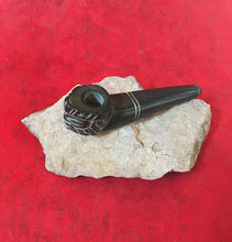 Load image into Gallery viewer, Basalt Stone Smoking Pipe, Rare Anatolian Art,