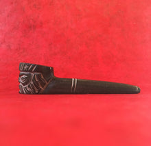 Load image into Gallery viewer, Basalt Stone Smoking Pipe, Rare Anatolian Art,