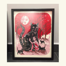 Load image into Gallery viewer, Black Cat, Screenprint 16"x19"