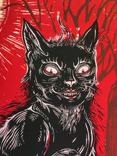 Load image into Gallery viewer, Black Cat, Screenprint 16"x19"