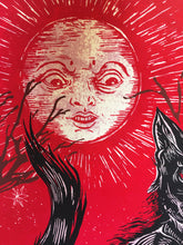 Load image into Gallery viewer, Black Cat, Screenprint 16"x19"