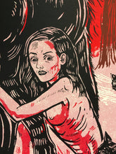 Load image into Gallery viewer, Black Cat, Screenprint 16"x19"