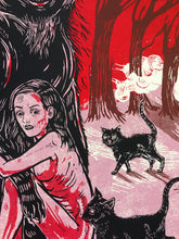 Load image into Gallery viewer, Black Cat, Screenprint 16"x19"