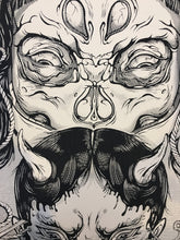 Load image into Gallery viewer, Evil Witch, Screenprint 19"x27", Off White & Gold Paper Versions, 3 left!