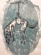 Load image into Gallery viewer, Witch Hunt, Acrylic Painting and Ink Drawing, Original art