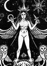 Load image into Gallery viewer, Inanna Print, Ishtar, Queen of the Night, 23x32,5 cm