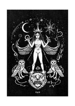 Load image into Gallery viewer, Inanna Print, Ishtar, Queen of the Night, 23x32,5 cm